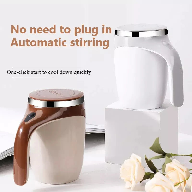 Tasse à café rechargeable, agitateur automatique